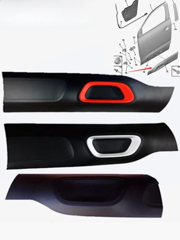 Bande de décoration de porte pour citroën C5 AIRCROSS, bande anti-collision pour porte, bande de décoration de porte anti-rayures