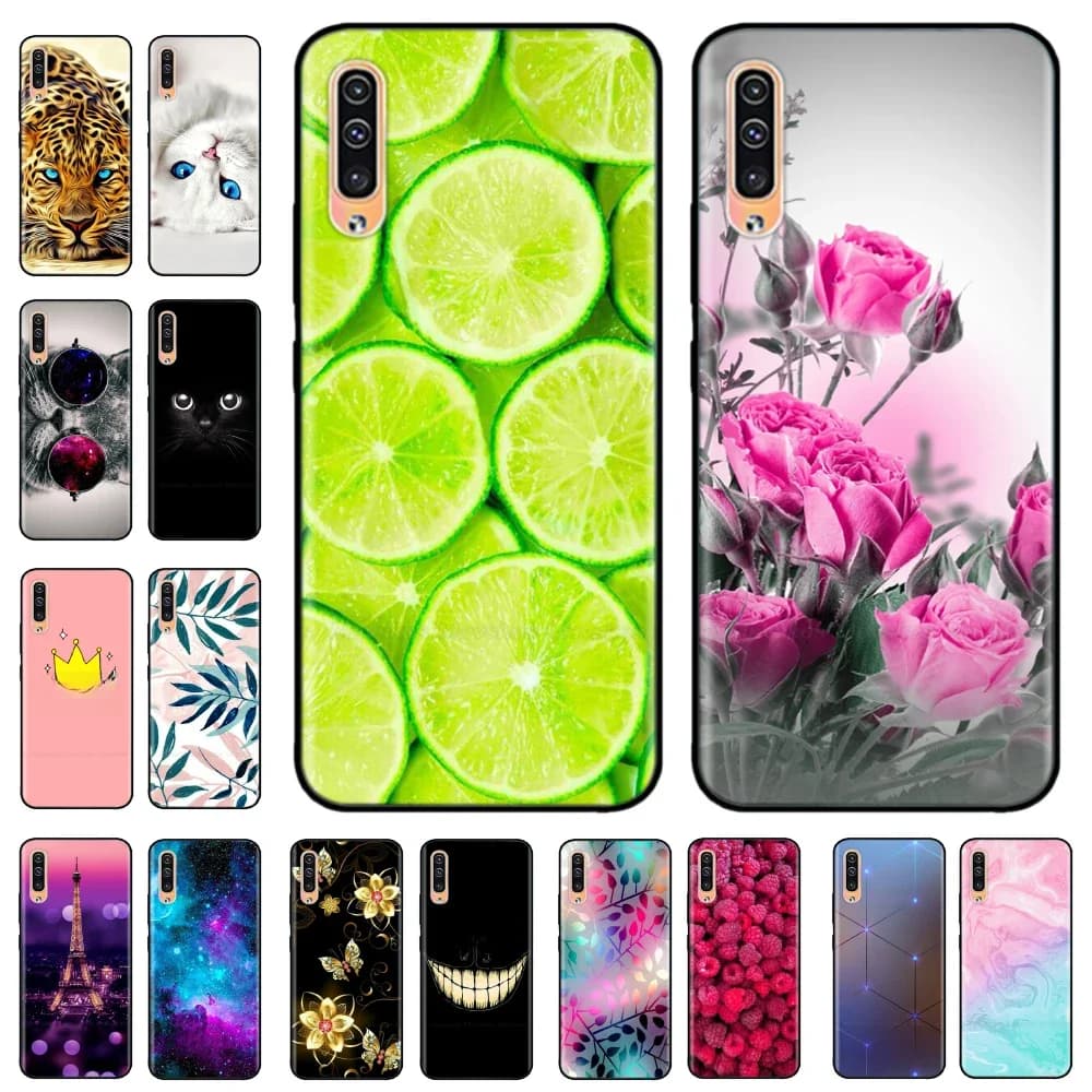 Pour Samsung Galaxy A50 étui TPU couverture arrière en Silicone souple dessin animé coque de téléphone pour Samsung A50S A30S A50 A30 S pare-chocs Fundas coques