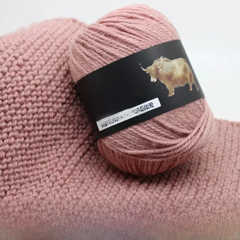 Fil de laine Yak tricoté à la main, 3 brins, tricoté à la main, moyen grossier, pull, manteau, écharpe crocheté, chapeau, vente en gros, 300g, 3 pièces