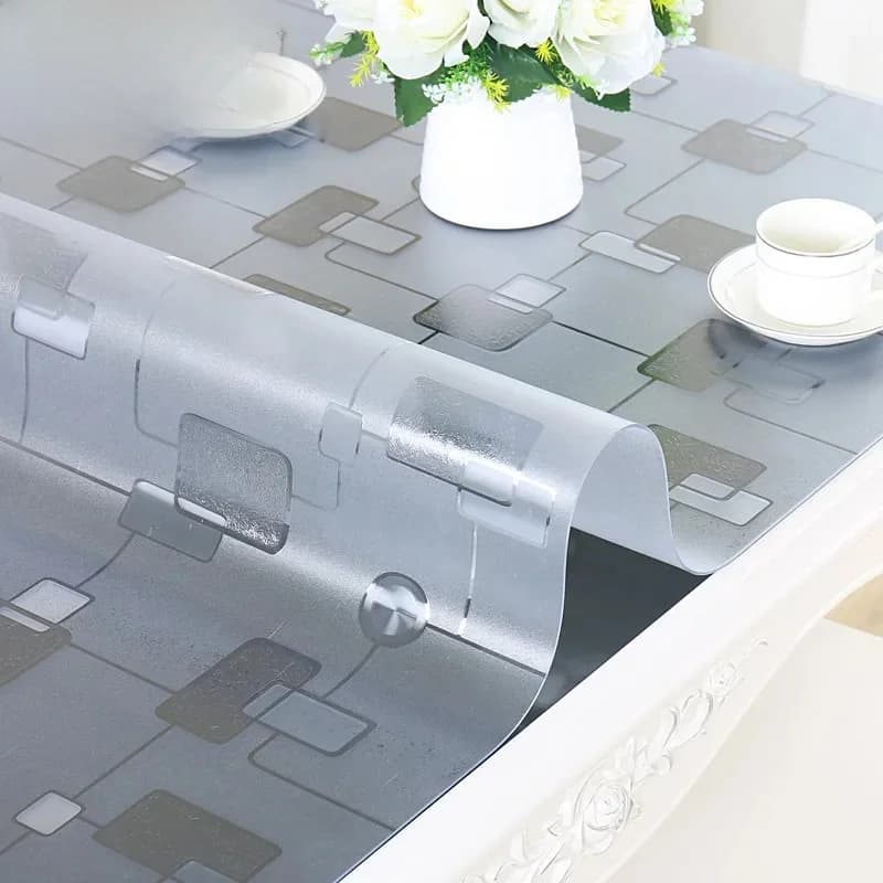 Sets de table transparents en PVC, 2021mm/2mm/3mm, haute qualité, verre clair et souple, panneaux de cristal, pour la maison, nouvelle collection 1.5