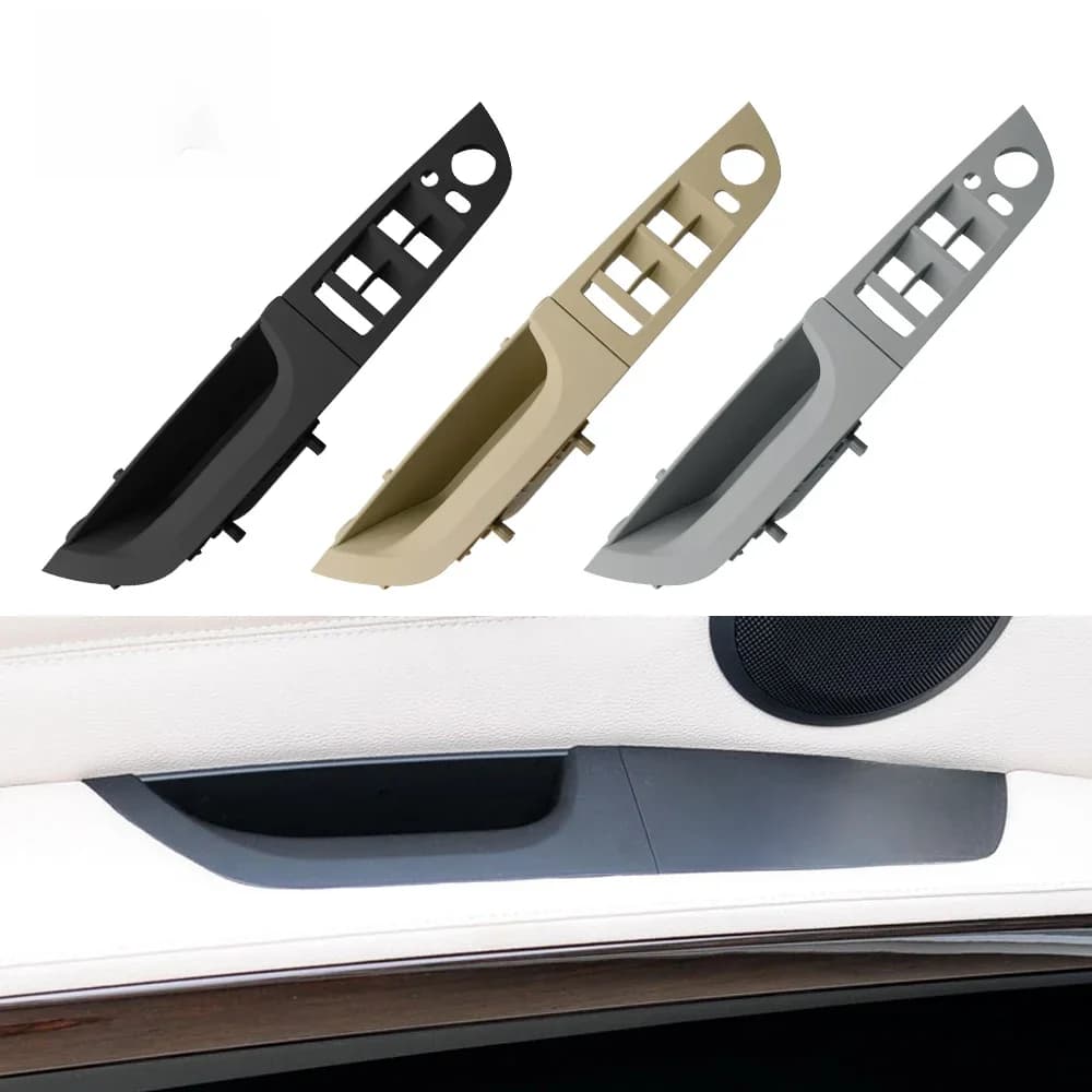 Poignée de traction de garniture de panneau de couverture de commutateur de fenêtre de porte de conducteur de voiture pour BMW E90 série 3 320 325 330 poignée de porte avant gauche 2005-2011