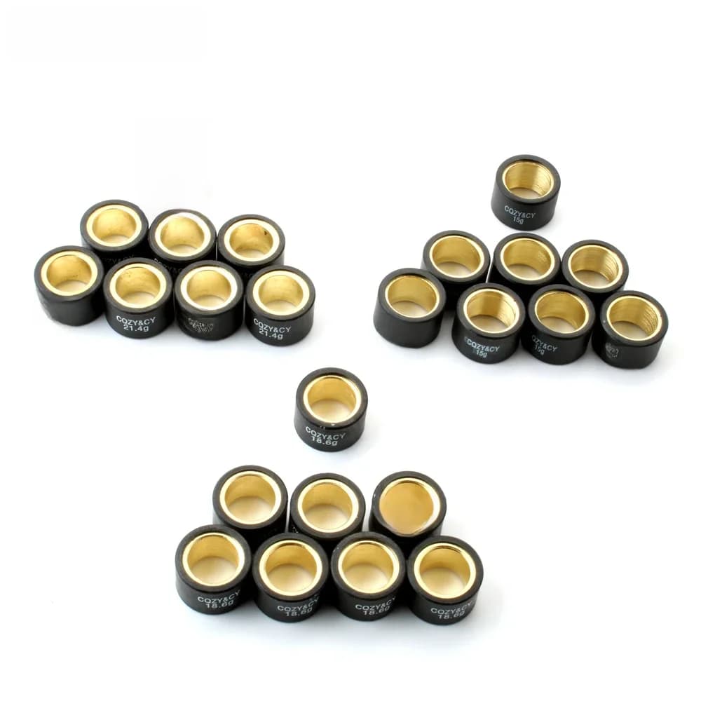 8 pièces de rouleaux de variateur de course 25x17mm pour Piaggio Beverly Cruiser 500 Mp3 Lt-Rt X9 Evolution Abs X10 4V Ie Eu3 500cc