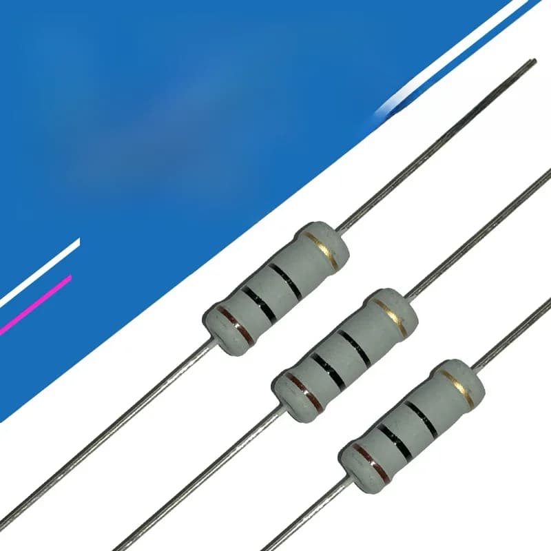 Résistance à couche de carbone 5W, 5% 2.7R 270K 2.7K 27R 27K 270R 2R7 2K7 2.7 27 270 R K Ohm 1R-1M, 10 pièces