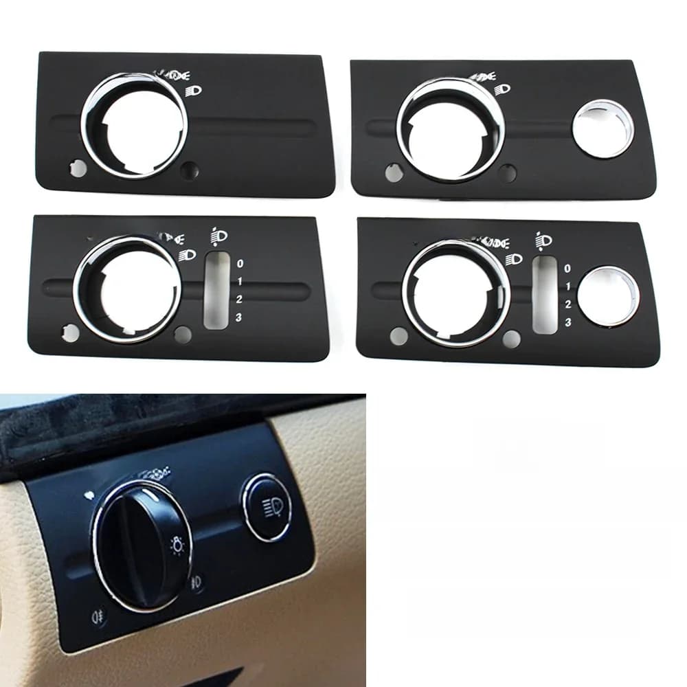 Panneau de couverture de commutateur de lumière de sauna de carte Prada de voiture LHD, garniture de panneau pour Mercedes Benz W211, classe E, 320, 350, 550, 2003-2008