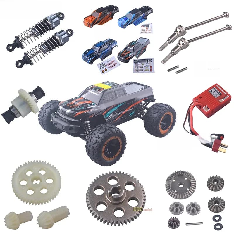 HAIBOXING 1/16 pour hbx16889 16889A SG1601 télécommande pièces de rechange de voiture RC mise à niveau engrenage métallique roue d'amortisseur différentiel