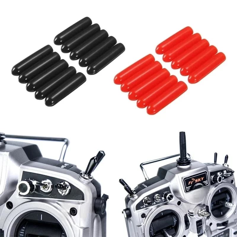 Gaine de capuchon de commutateur antidérapante pour transmetteur en PVC, 10 pièces, pour pièce d'émetteur Flysky Frsky Futabas JR RadioLink