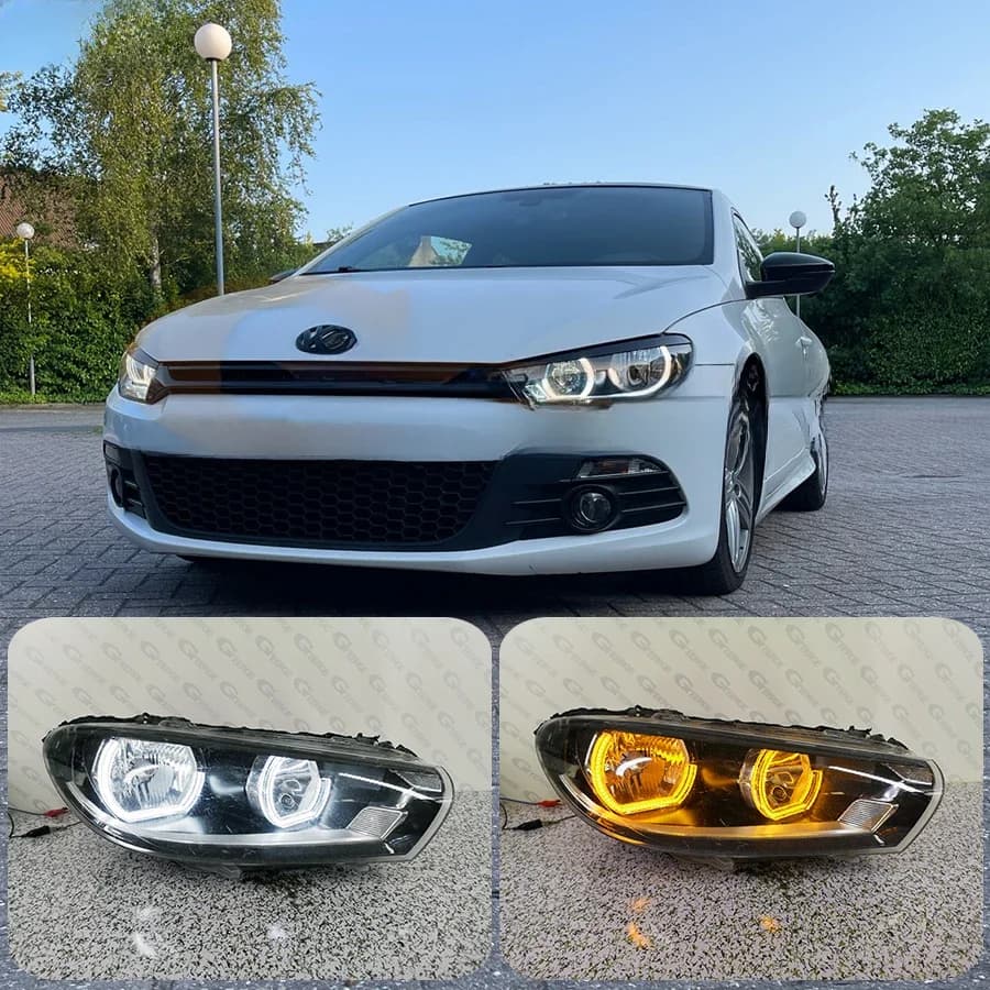 Kit yeux d'ange LED ultra lumineux, matiques Halo, style figuré DTM, accessoires de remise en état de voiture, Volkswagen VW, contraste, rocco III, MK3