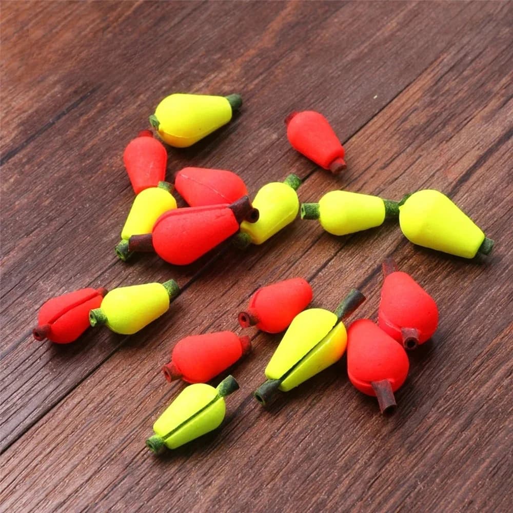 Lot de 5 flotteurs en mousse pour la pêche à la mouche, forme ovale à encliqueter