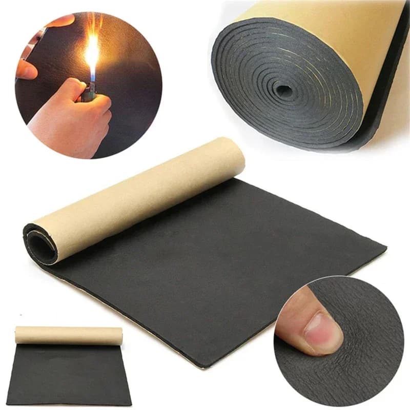 Isolation de capot insonorisant pour voiture, pare-feu moteur, mousse thermique, autocollant en coton, 100x50cm, 3mm, 5mm, 10mm, 20mm