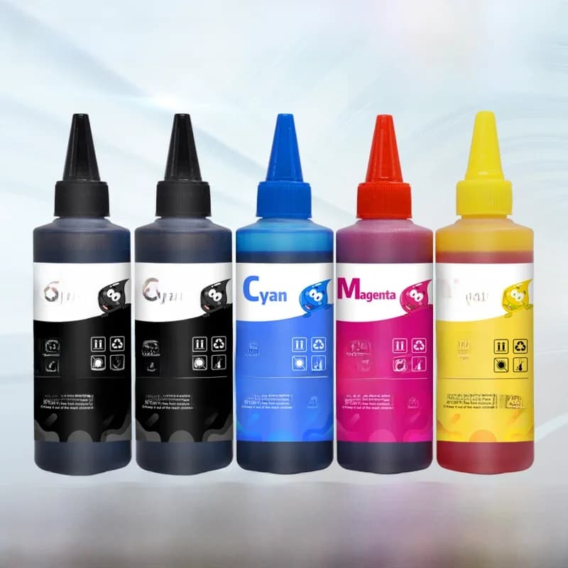 Kit d'encre universel HINICOLE 100ML pour imprimantes à jet d'encre Epson, Canon, HP, Brother, cartouche d'encre CISS