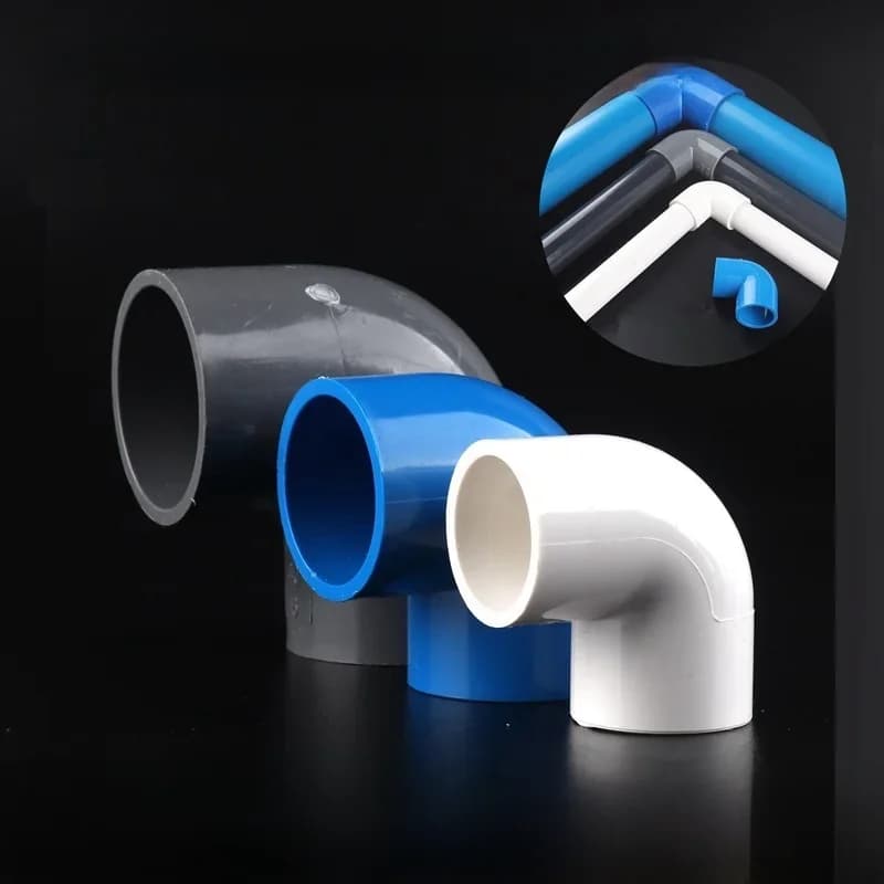 Connecteur coudé à 90 degrés en PVC, 20 25 32mm, 5 pièces/lot, outils de bricolage pour Aquarium, adaptateur de connecteurs de tuyaux d'eau d'irrigation de jardin