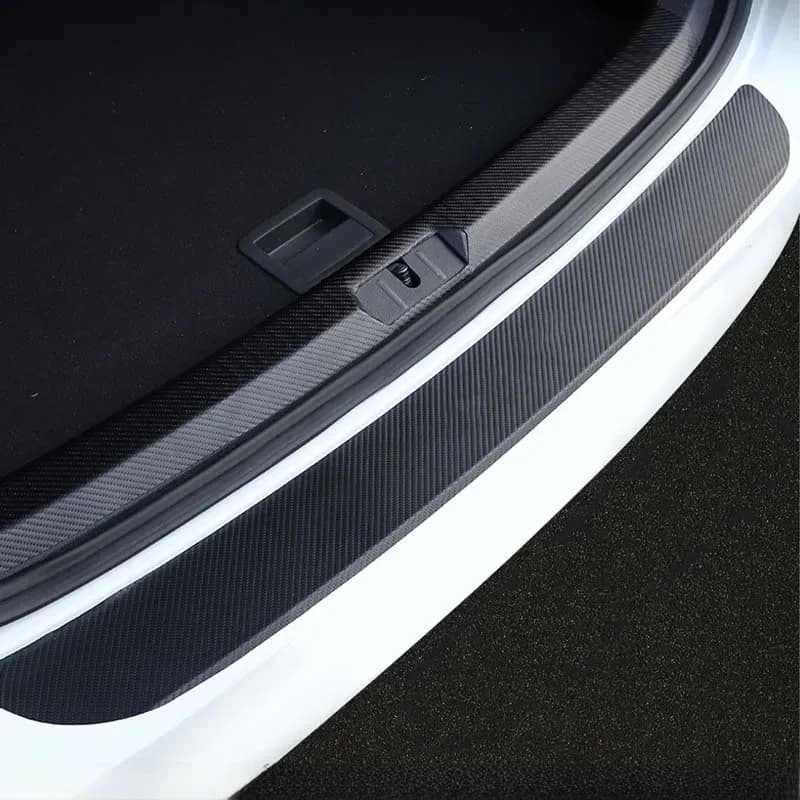 Couverture décorative pour pare-choc arrière en cuir PU, accessoire en Fiber de carbone pour Mazda CX30 CX 30 2020 2021 2022