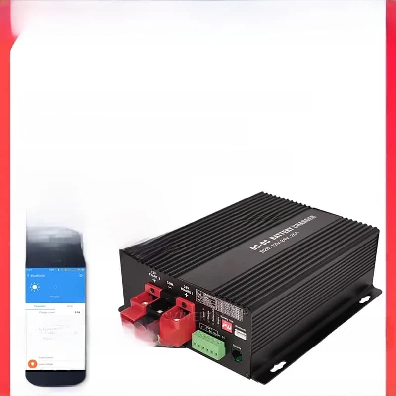 Chargeur intelligent DC-DC 12V 30A avec fonction de surtension, compatible application, pour batterie lithium, charge entièrement automatique et contrôle de température