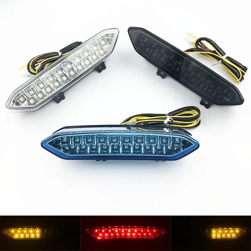 Feu arrière de moto, clignotants de frein arrière, lampe Led intégrée, fumée, pour YAMAHA YZF R1 YZFR1 2002 2003