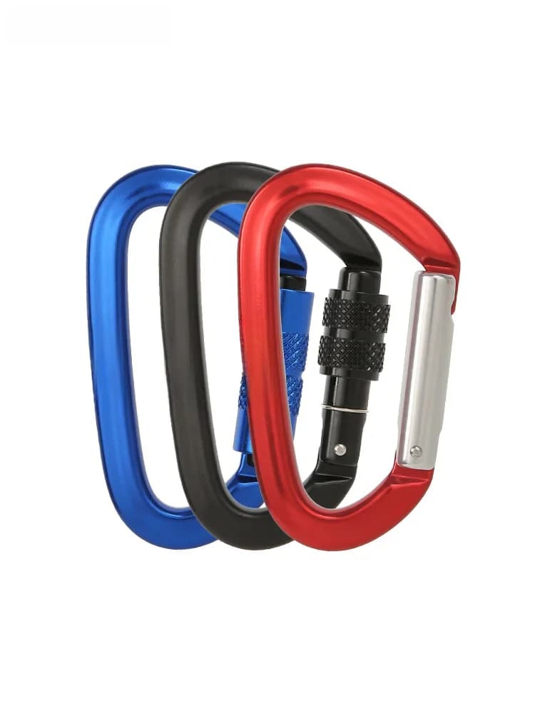 Xinda – boucle multifonctionnelle à tirage rapide pour l'extérieur, randonnée Camping, porte-clés, sac à dos, hamac, balançoire, mousqueton en forme de D pour clés