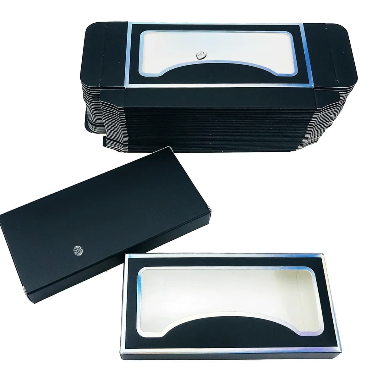 Boîtes de cils en papier en gros Boîte d'emballage en vrac Boîtes de cils de vison 3D personnalisées Emballage avec logo Ensemble de maquillage Cils Case Pack