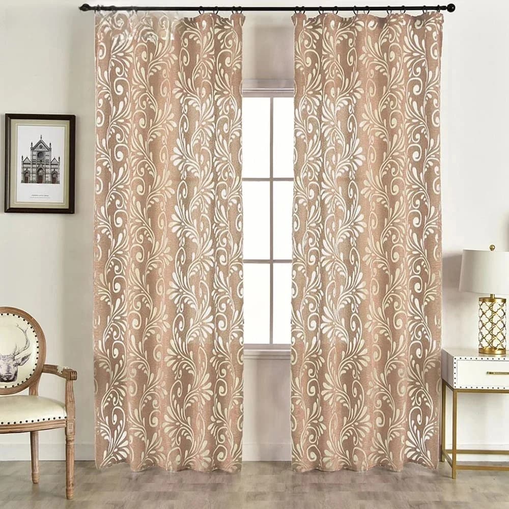 Rideaux semi-lacorts prêts à l'emploi, tissus pour panneaux aveugles pour fenêtre, traitement de salon moderne, violet, noir, blanc