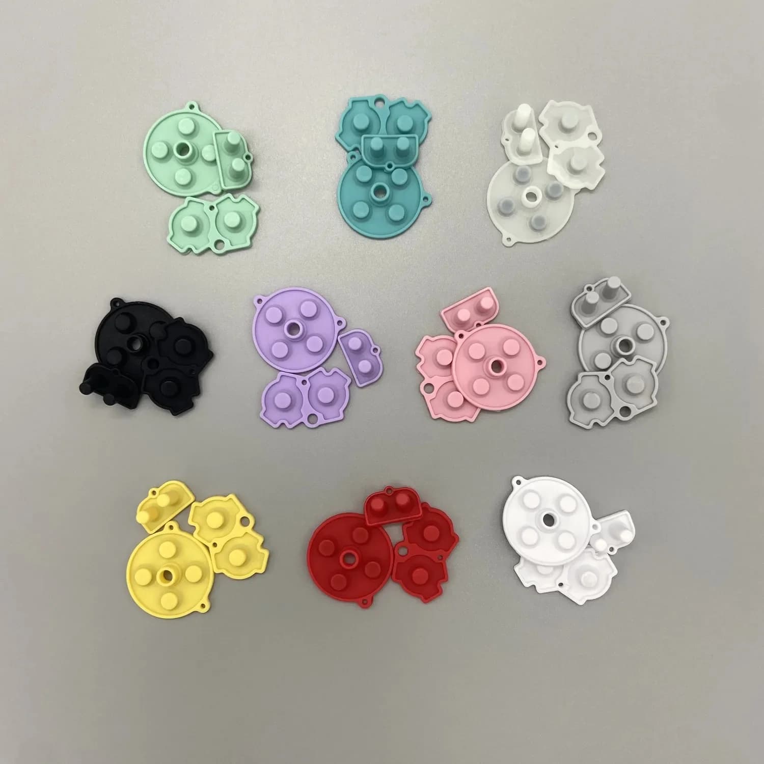 Coussinets en caoutchouc pour accessoires de jeu, couleur de haute qualité, boutons en silicone pour Gameboy Advance GBA