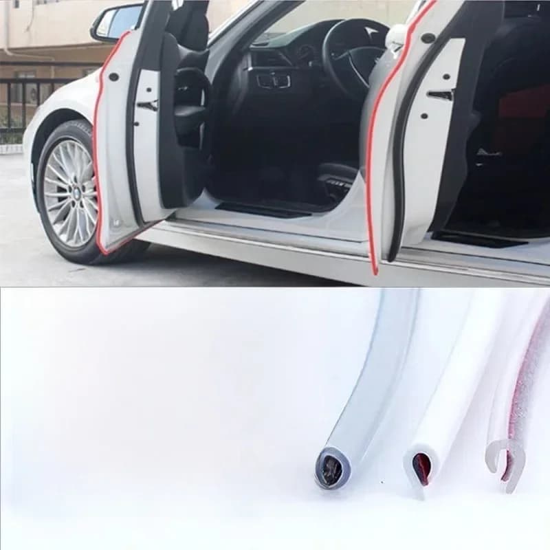 5M/Pack Bandes de Protection en Caoutchouc pour Portes de Voiture, Moulures Adhésives Anti-Rayures pour Portes Latérales de Véhicules et Automobiles
