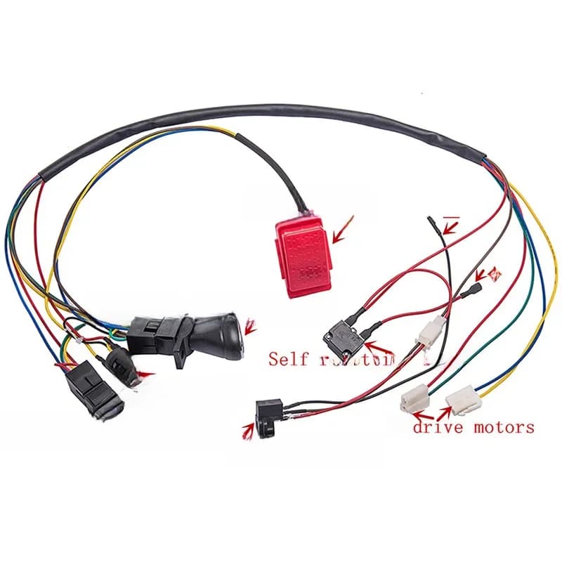 12V enfants alimenté monter sur voiture bricolage accessoires fils et boîte de vitesses, voiture jouet auto-fabriquée pour enfants pièces de rechange de voiture électrique