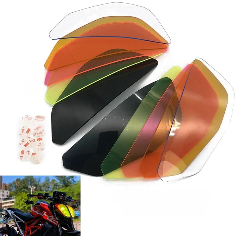 Protecteur d'écran pour phare de moto, couvercle de lentille de protection, bouclier de phare pour DUKE 125 DUKE 390 2017-2023 DUKE 790 2018 19