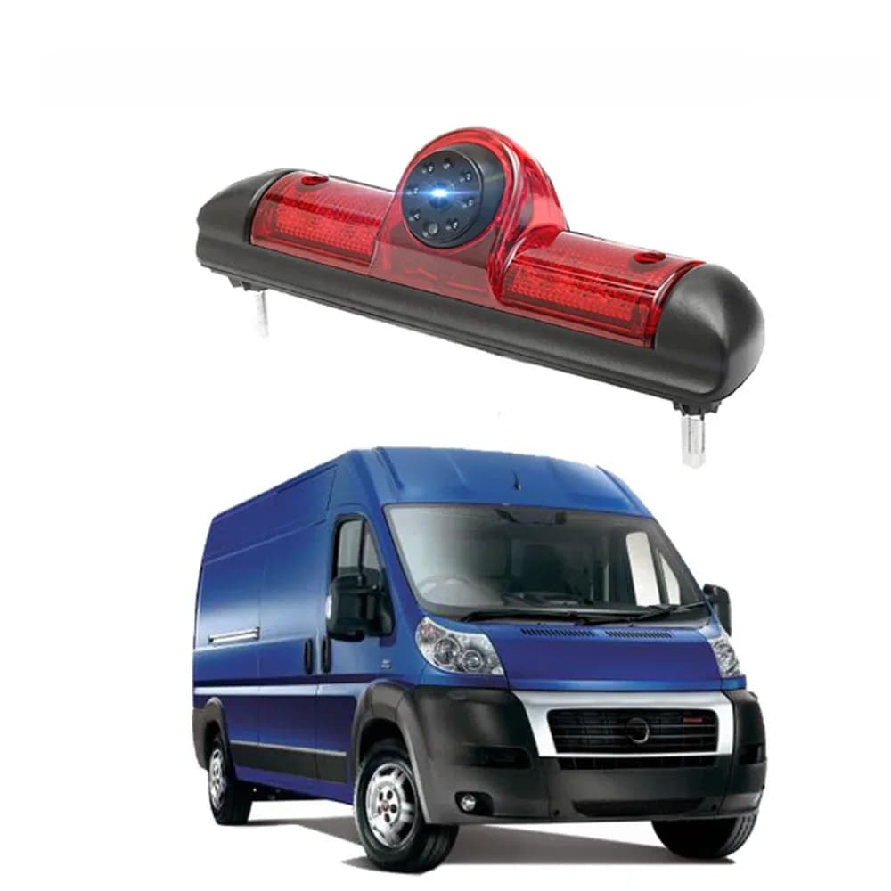 Caméra de Rectransistors CCD avec Lumière LED pour Voiture, Lumière de Freinage pour Modèles Jumper III, Ducato X250, KIT Boxer III