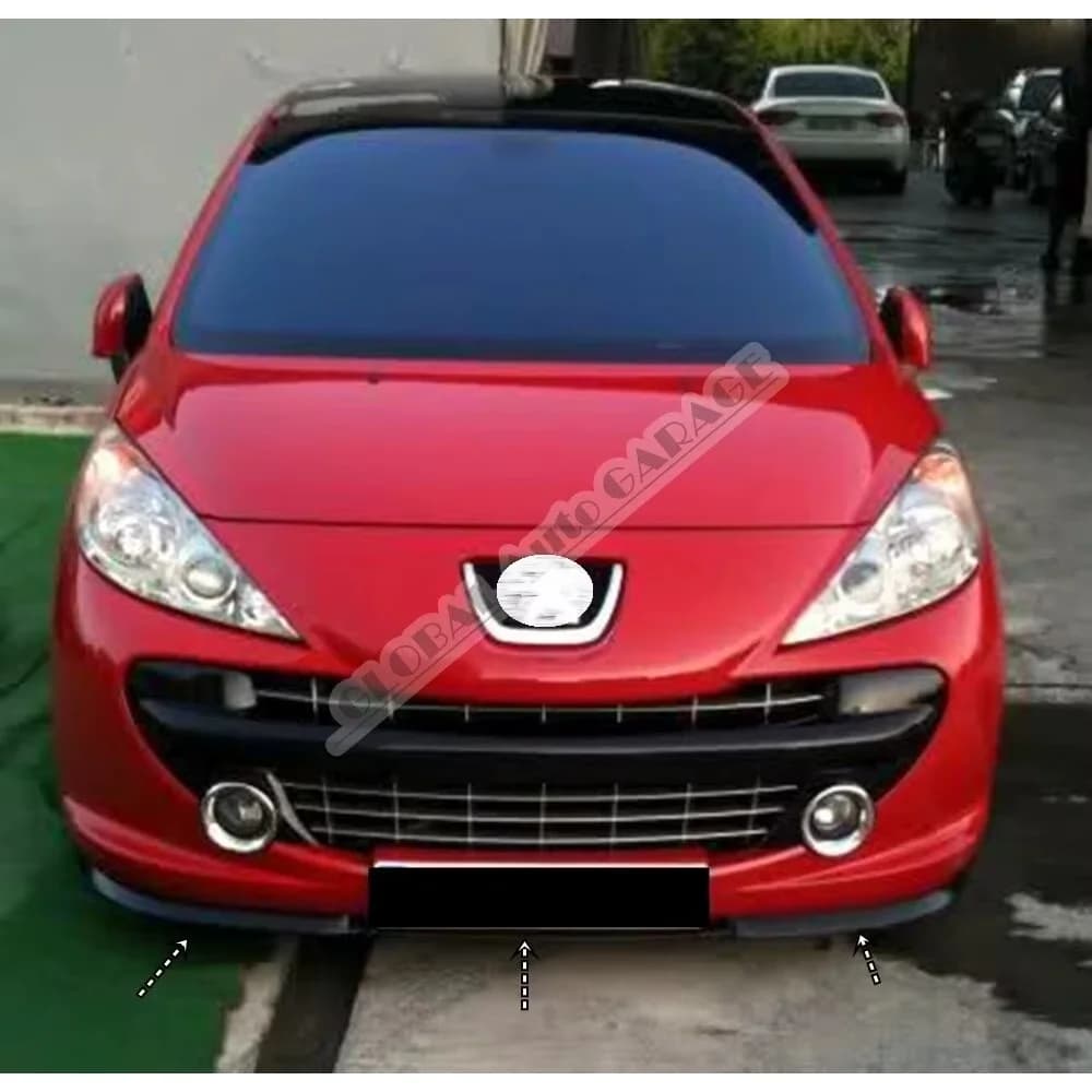 Becquet Avant de Pare-Chocs Avant pour Automobile, Accessoire de Voiture, Ornement Sportif Universel, 207 Toxic Store A R, Euro Spomicrophone Jules, 3 Pièces