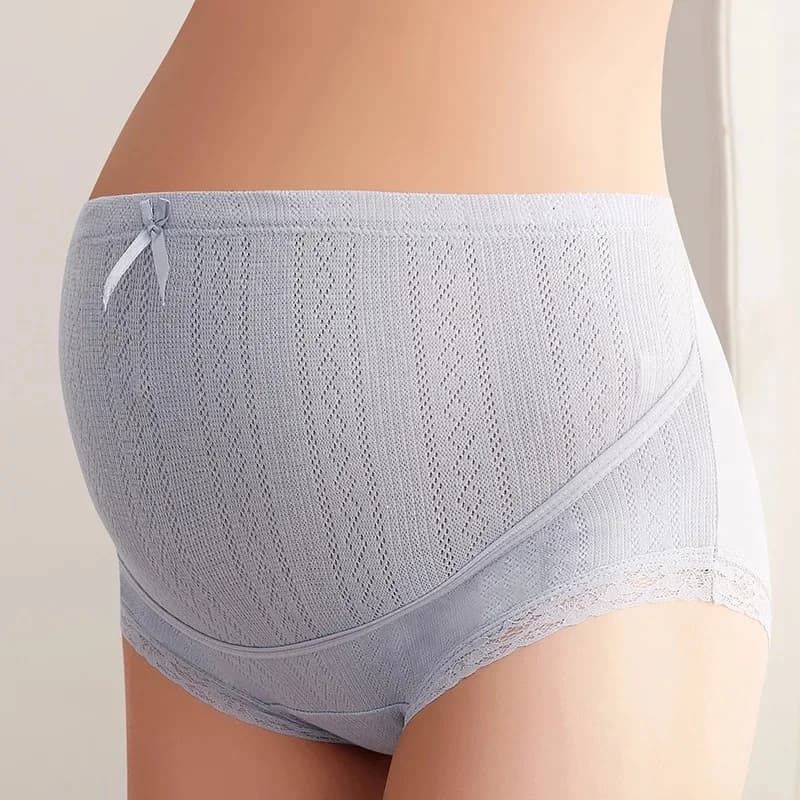 Short de grossesse en coton pour femme enceinte, culotte taille haute, sous-vêtement réglable, disponible en 3 couleurs