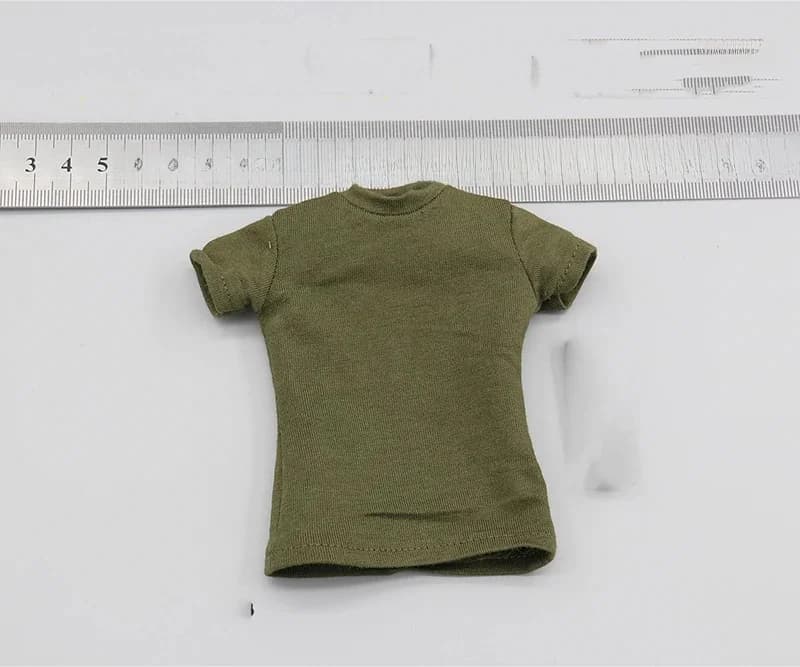 T-shirt à manches courtes pour hommes, échelle 1/6, modèle pour figurines de 12 pouces, accessoires de bricolage