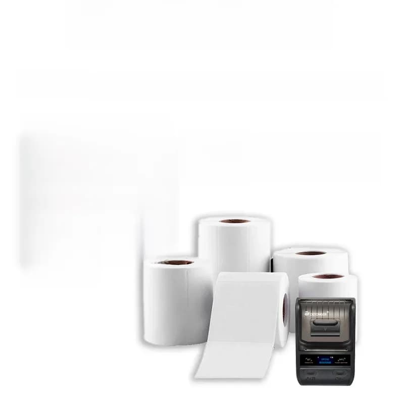 DEONTGER – étiquettes synthétiques blanches thermiques, 10 rouleaux de papier adhésif pour P1/DP23/DP30, anti-rayures, imperméable, résistant aux déchirures