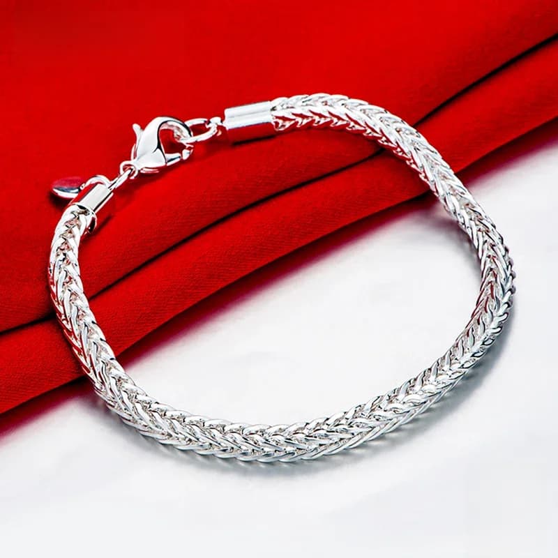 ZDADAN – Bracelet en argent Sterling 925 pour femmes, chaîne en os de serpent de 4MM, bijoux à la mode, cadeau de mariage