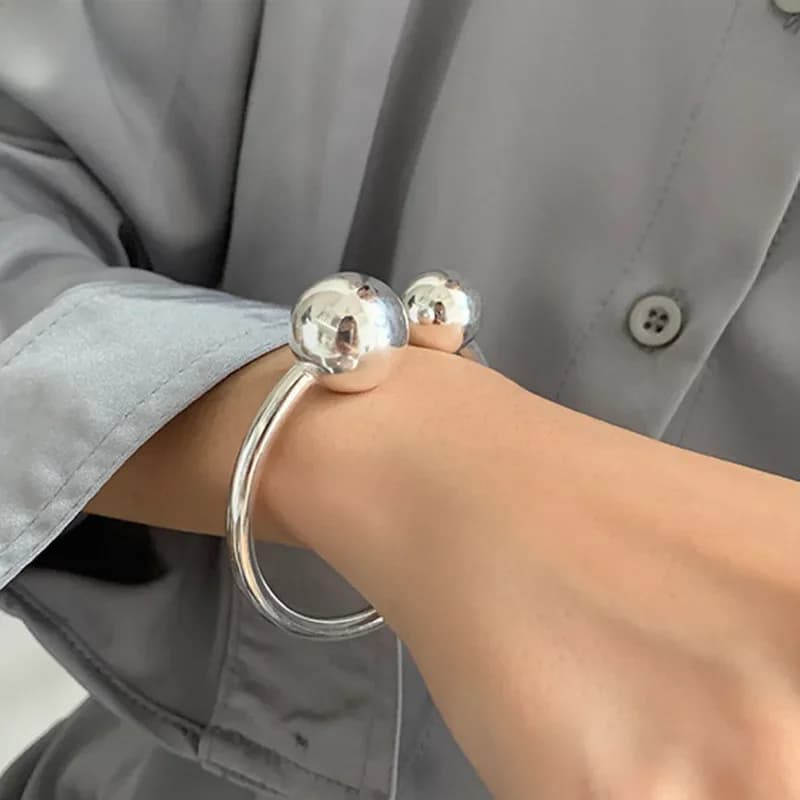 Foxanry Minimaliste Timbre Bracelet À La Mode Élégant Charme Brillant Boule Bijoux Cadeaux D'anniversaire Partie Accessoires Numéros