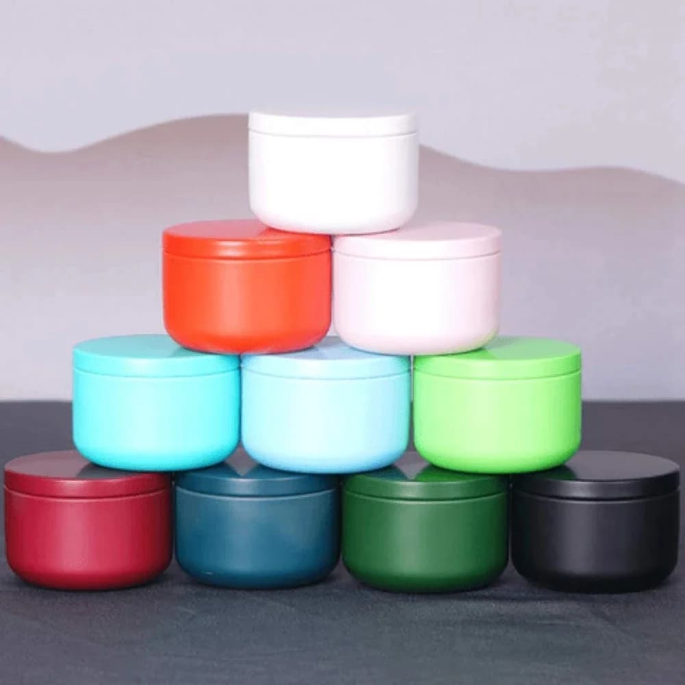 Boîte à thé avec couvercles hermétiques, conteneur de stockage de thé en fer blanc, Mini boîte Portable pour la fabrication de bougies, boîtes scellées, bijoux boîte à épices pour café