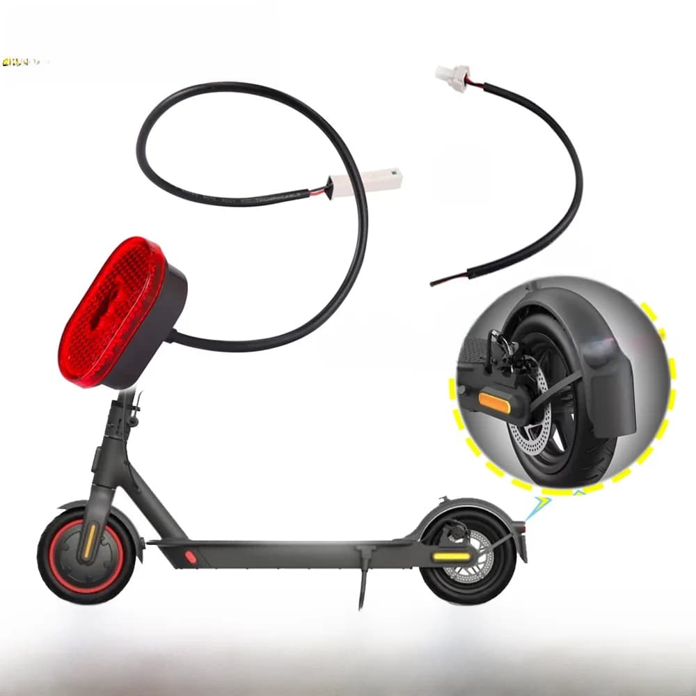 Feu stop pour Scooter électrique Xiaomi M365/Pro/1S/Pro2, feu arrière LED pour Skateboard, feux arrière de sécurité, pièces