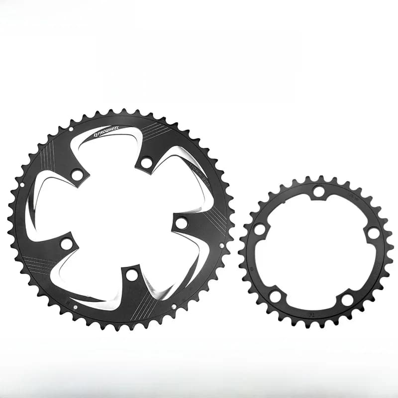 PROWHEEL 110BCD 130BCD pignons de vélo de route Double roue à chaîne 34T/50T 39T/53T plateau 9/10/11 vitesses pièces de plaque de dent de vélo