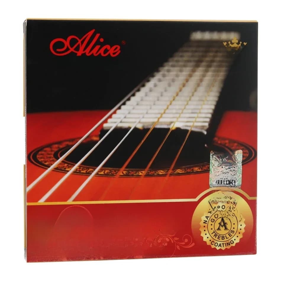 Alice AWR19C cordes de guitare classique carbone doré plaqué argent enroulement Cooper haute Tension normale