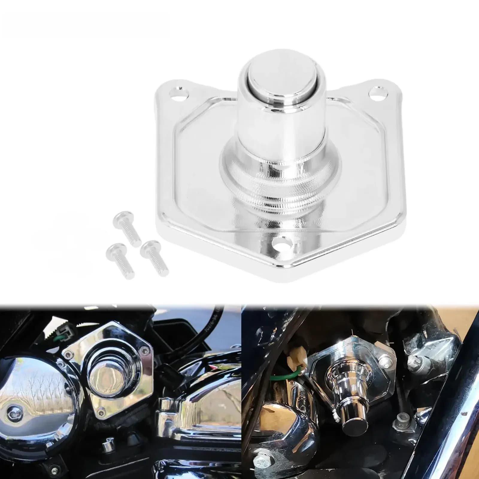 Couvercle de solénoïde chromé pour moto, bouton poussoir de démarreur pour Harley Softail, installation FXSB ocia Fat Bob Street Bob Touring 1991-2018