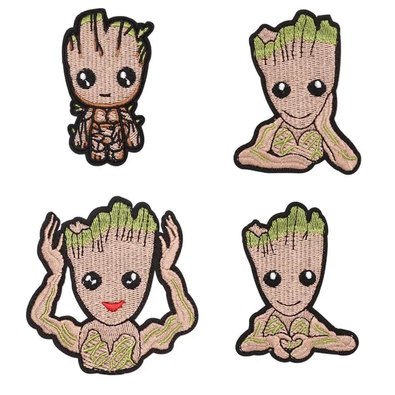 Arbre people Groot patchs fer sur vêtements brodés patchs pour vêtements autocollants vêtement pour fille garçon vêtements autocollants