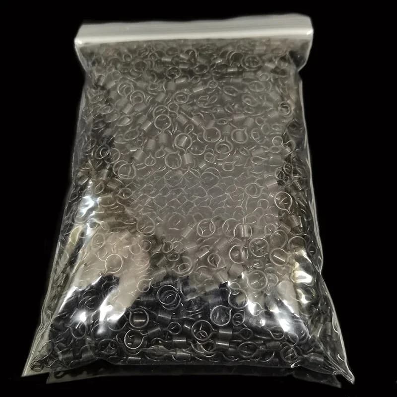 2000 pièces d'accessoires de pêche à la carpe de style américain, modèle 4 étendu # Anneau pivotant en cuivre noir mat pour la pêche - Accessoires de pêche Pesca
