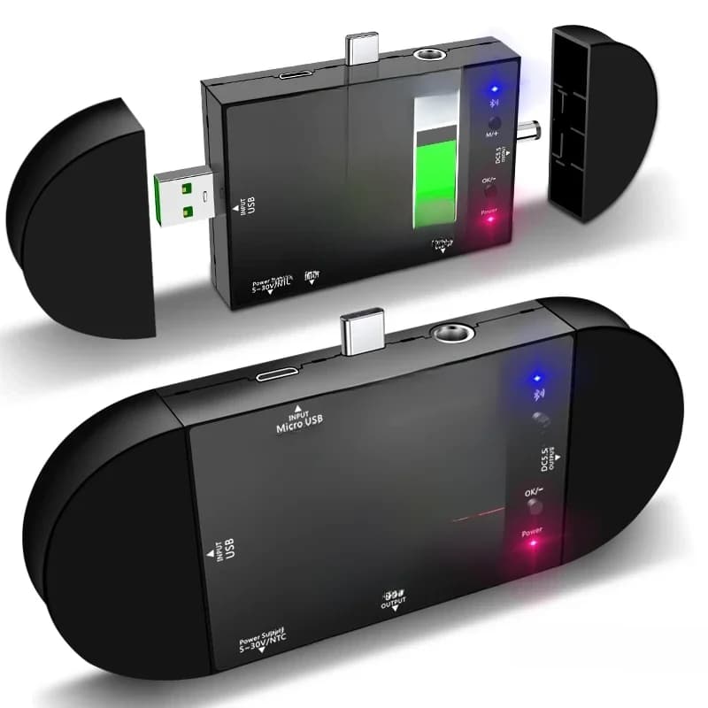 UD24 USB testeur type-c 2.4 "pouces DC5.5 ampèremètre numérique voltmètre batterie externe détecteur de tension Volt PD déclencheur compteur électrique