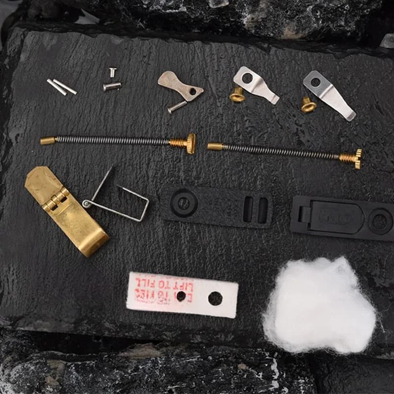 Gamme complète de pièces de rechange internes pour briquet à gaz Zippo – Service de réparation, amélioration et accessoires internes DIY