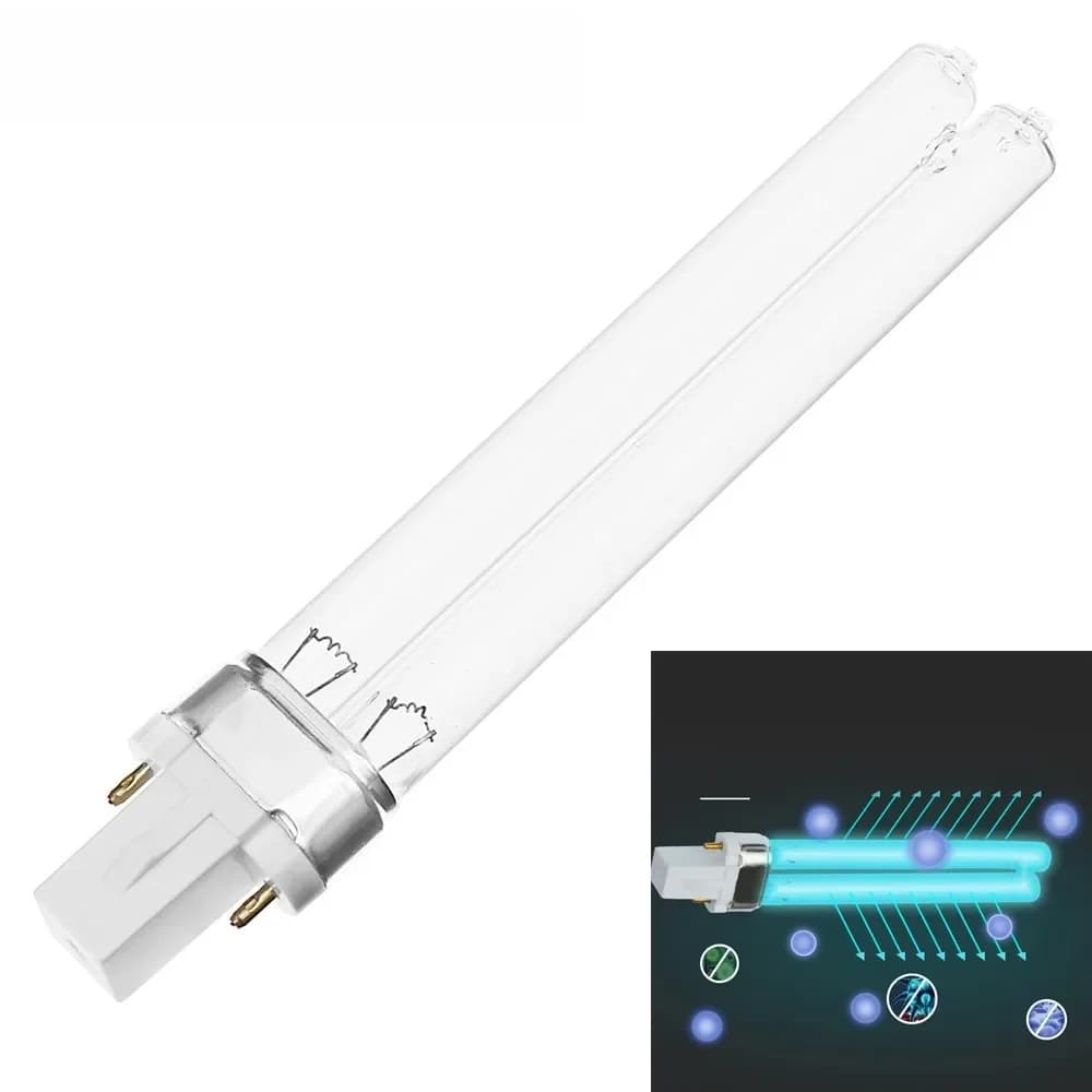 G23/2G7 UVC lampe 253.7nm 254nm eau purification de l'air 5W 7W 9W UVC H forme Tube