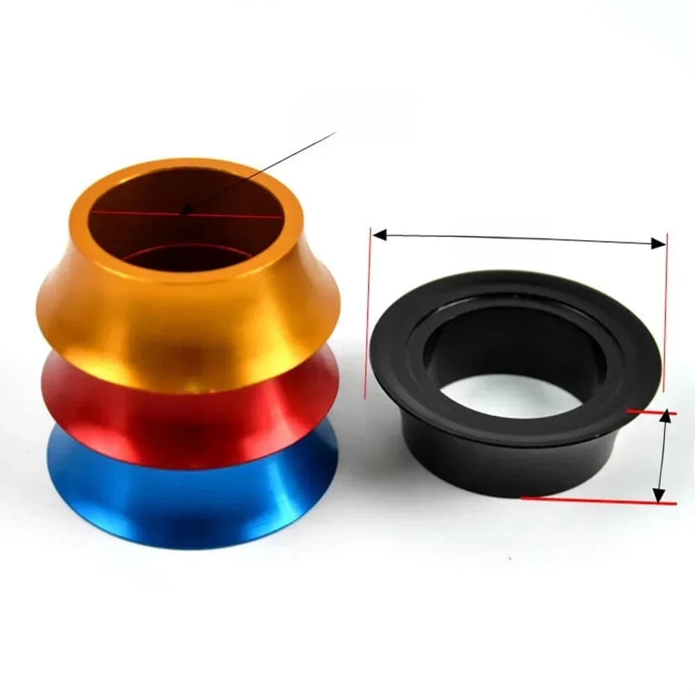 Casques de vélo de route rondelle conique VTT nouveau alliage d'aluminium CNC casques couverture entretoises de tige vtt vélo pièces de cyclisme