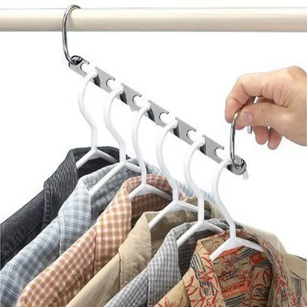 Cintres magiques en métal multifonction pour vêtements, 1 pièce, chaîne de suspension, cintre de séchage