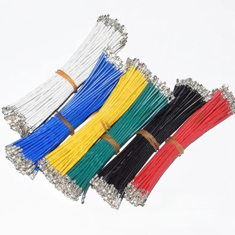 50 pièces/lot, XH 2,54 mm, double tête avec fil à bornes, sans boîtier, 10 cm, 20 cm, 30 cm, fil électronique femelle-femelle, 24 AWG