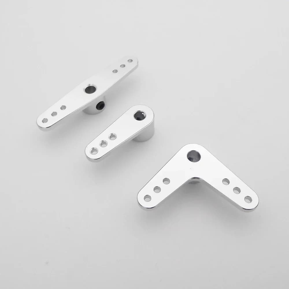 Bras Servo en métal de 4mm, klaxon CNC, adaptateur de bras de gouvernail de direction pour bateau RC, échelle de bateau Marine ECO MONO, 1 pièce