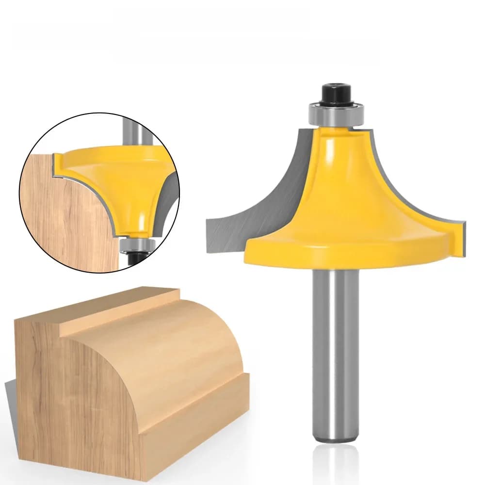 Fraise à bord arrondi - Rayon 1" (8 mm) - Tige 8 mm - Outils pour le bois - Fraise droite - Fraise de finition - Fraise de nettoyage - Fraise de coupe à plat - Fraise à fente pour portes de meubles