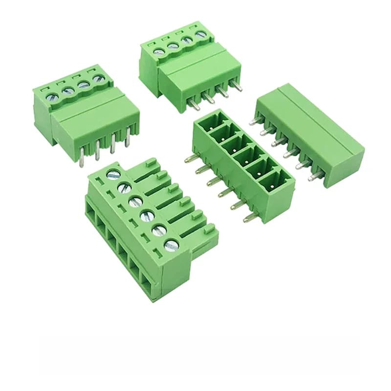 Connecteur de nuit de borne à vis PCB, prise d'en-tête de broche de fiche, 15EDG, 3.81mm, 3.5mm, KF2EDG, 2 P, 3 P, 4 P, 5 P, 6 P, 7 P, 8P, 10 pièces