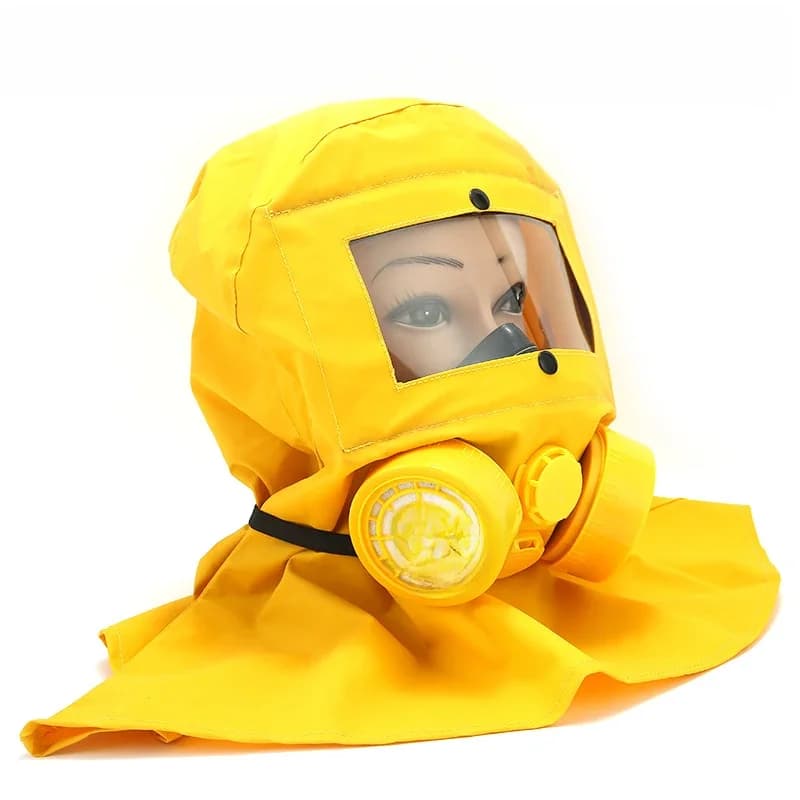 Z-56 plein masque à gaz imperméable jaune PVC maille tissu masque de protection polyvalent peinture en aérosol sablage masque de sécurité