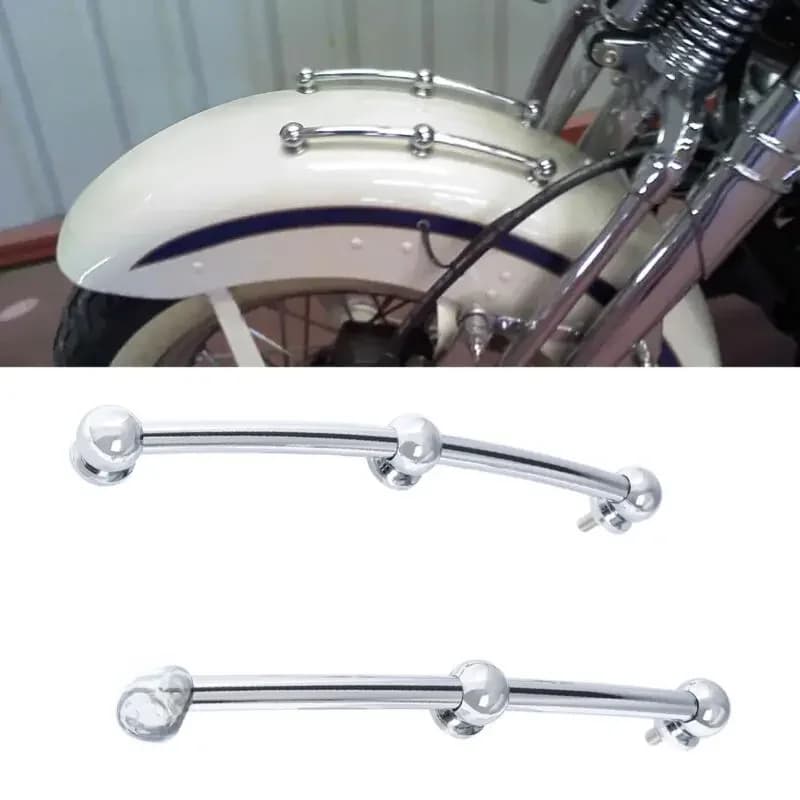 Garnitures de lance latérales de garde-boue avant de moto adaptées à Harley Heritage Softail Classic FLST FLSTC 1986 – 2017 chromé